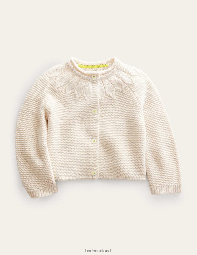 Ivory Clothing Pointelle Yoke Cardigan Boden Girls L466L63253