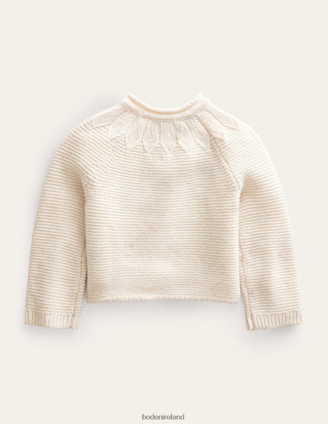 Ivory Clothing Pointelle Yoke Cardigan Boden Girls L466L63253