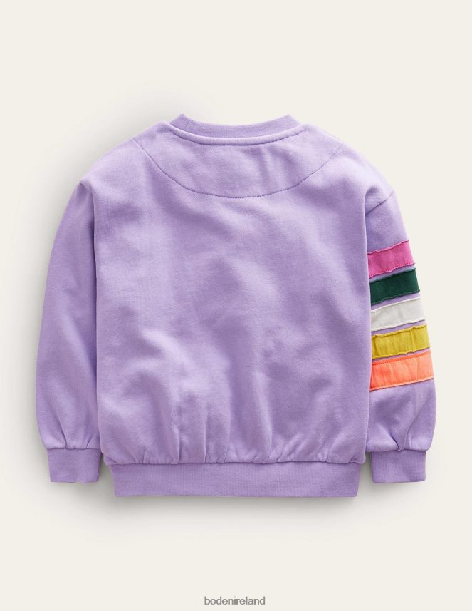 Lavender Clothing Rainbow Applique Sweatshirt Boden Girls L466L63269