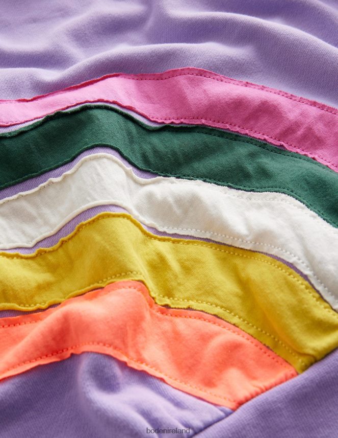 Lavender Clothing Rainbow Applique Sweatshirt Boden Girls L466L63269