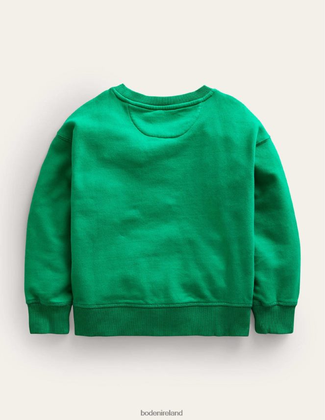 Meadow Green Clothing Garment Dye Sweatshirt Boden Girls L466L6807