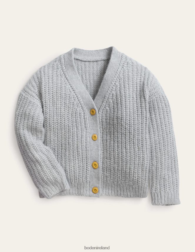 Sliver Marl Clothing Fluffy Cardigan Boden Girls L466L63044