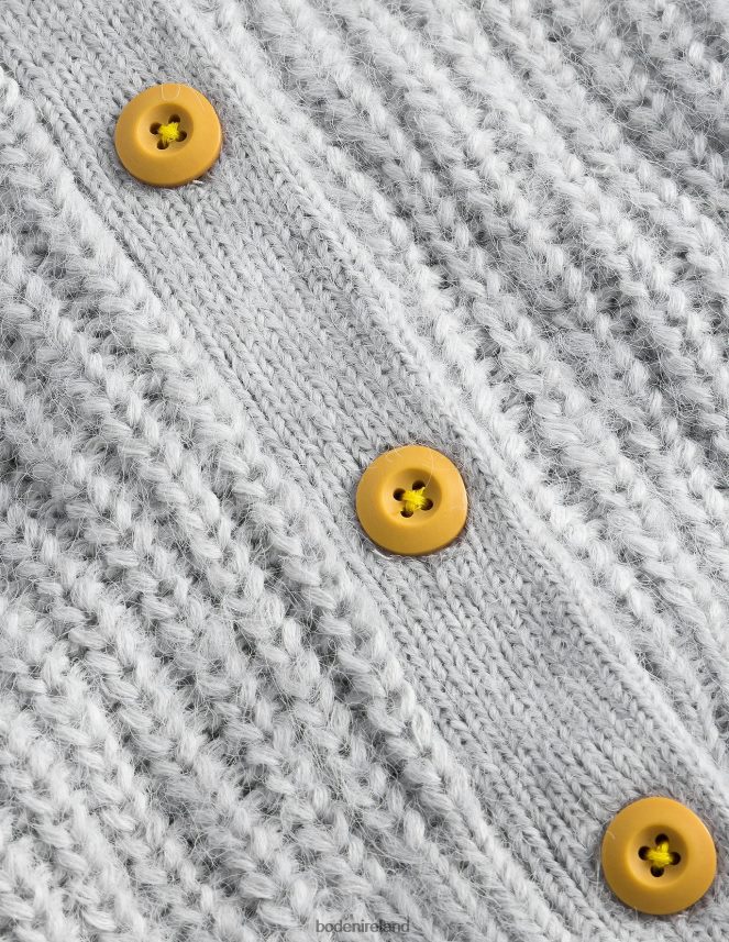 Sliver Marl Clothing Fluffy Cardigan Boden Girls L466L63044