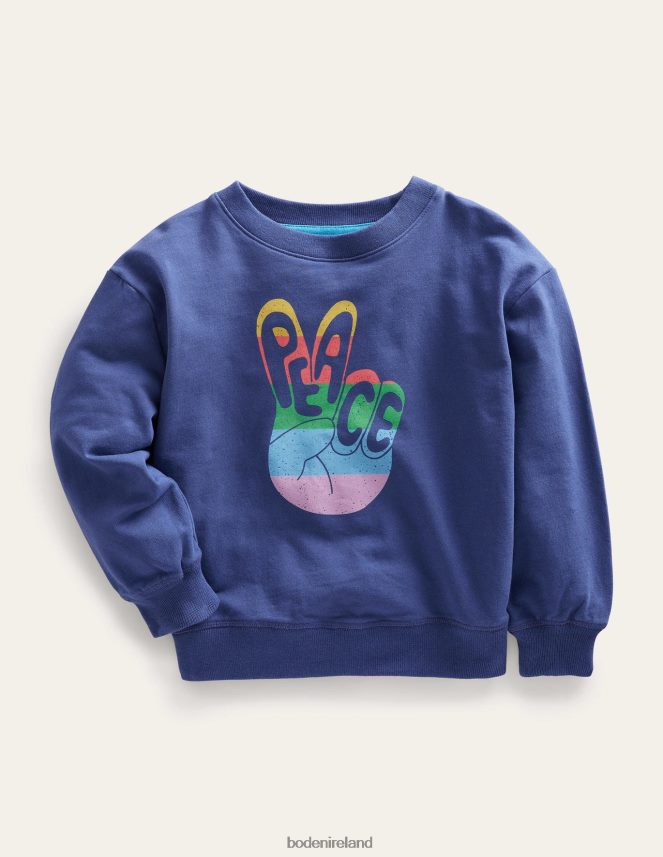 Starboard Peace Clothing Peace Sweatshirt Boden Girls L466L62946