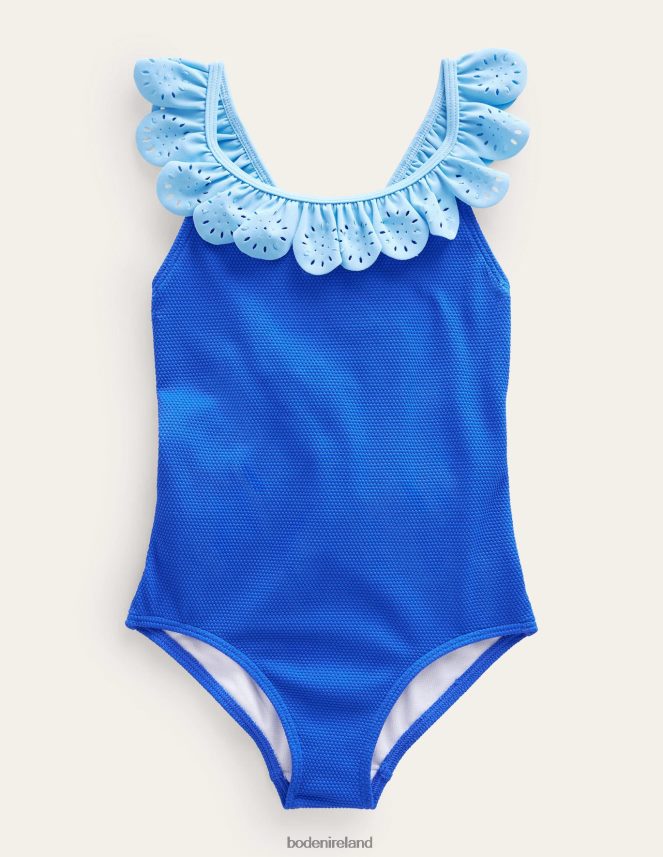 Cobalt Clothing Broderie Frill Swimsuit Boden Girls L466L63237