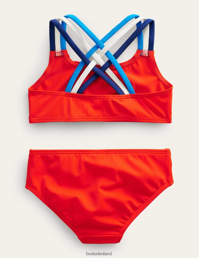 Fire Clothing Rainbow Cross-Back Bikini Boden Girls L466L63267