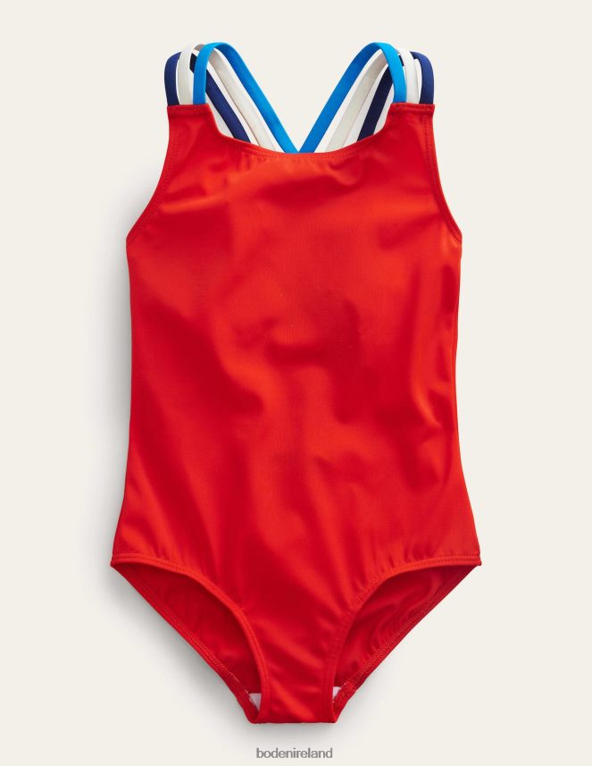 Fire Clothing Rainbow Cross-Back Swimsuit Boden Girls L466L62920