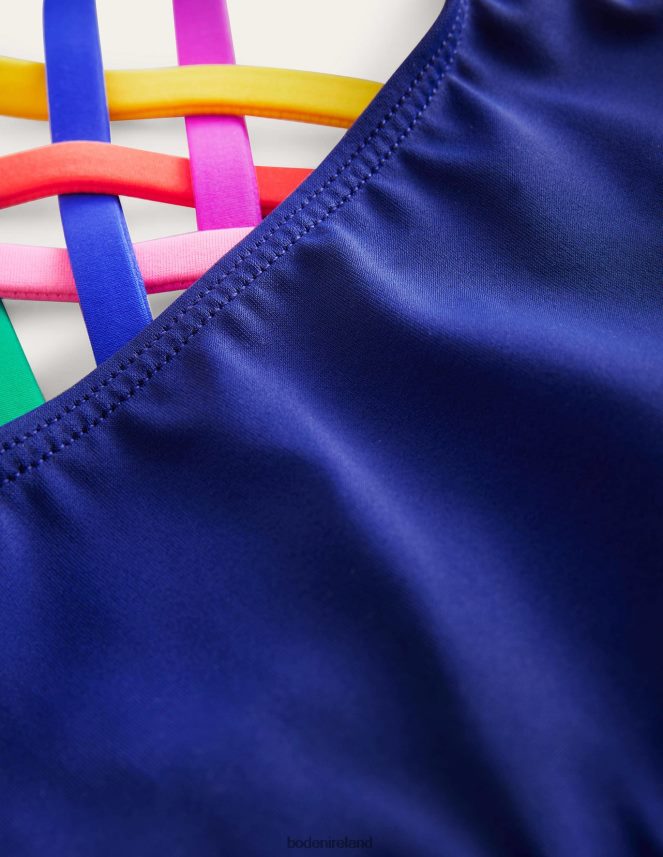 Harmony Blue Clothing Rainbow Cross-Back Bikini Boden Girls L466L63218