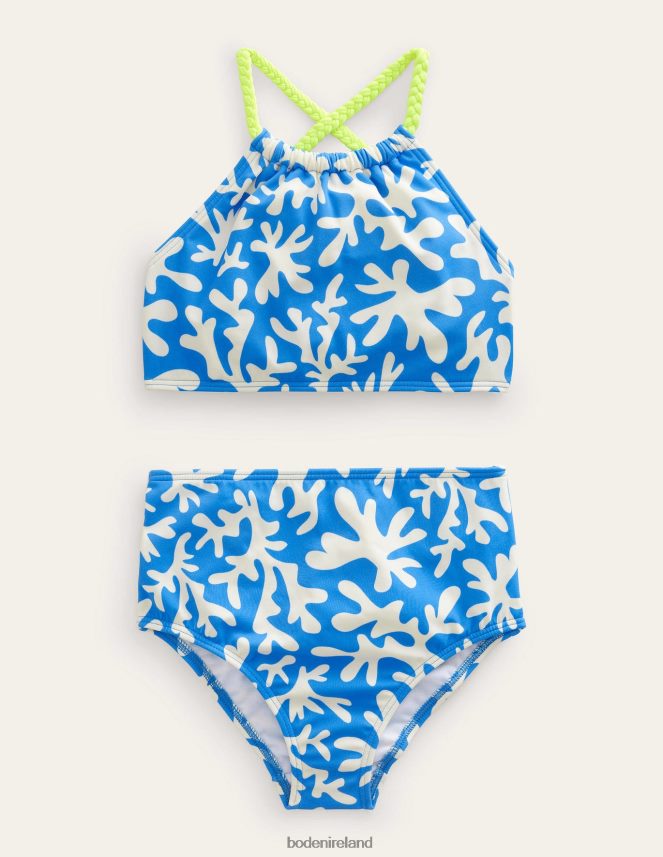 Moroccan Blue Clothing Loop Back Bikini Boden Girls L466L62627