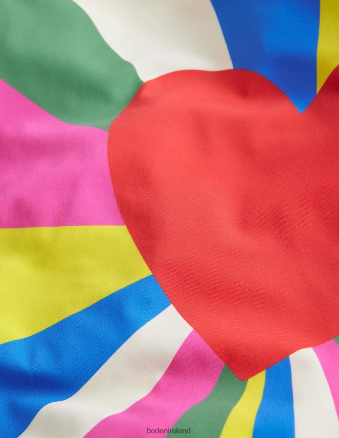 Multi Clothing Printed Long Sleeve Swimsuit Boden Girls L466L63295