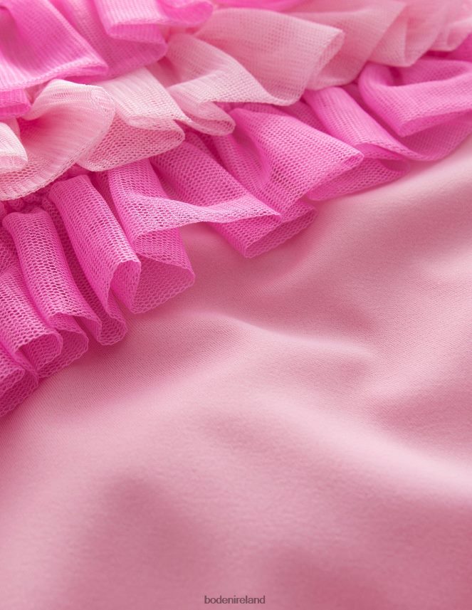 Neon Pink Clothing Tulle Frill Swimsuit Boden Girls L466L62904