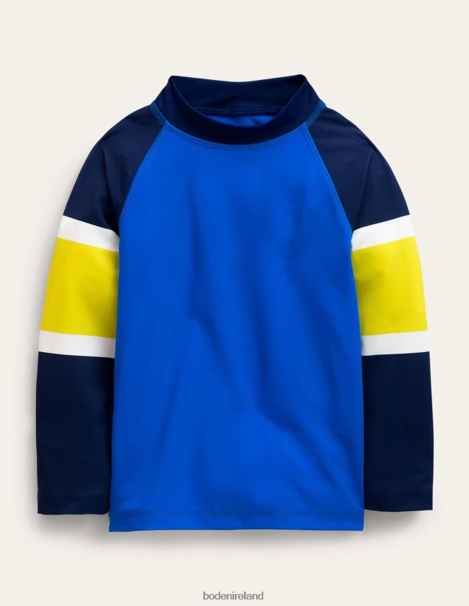 Blue Colourblock Clothing Rash Vest Boden Girls L466L63054