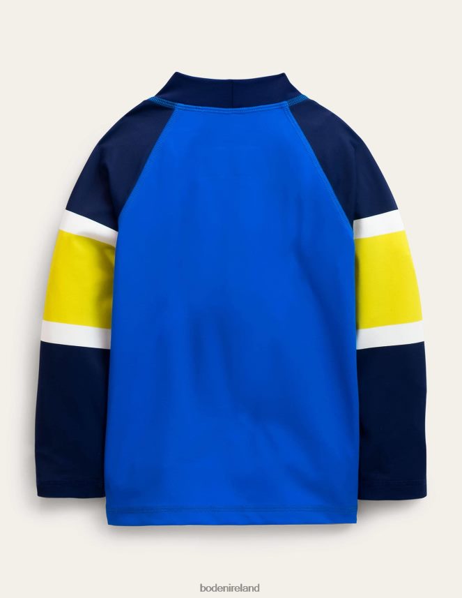 Blue Colourblock Clothing Rash Vest Boden Girls L466L63054