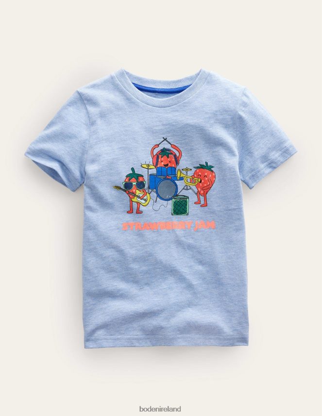 Blue Marl Fruit Clothing Novelty T-shirt Boden Girls L466L63165