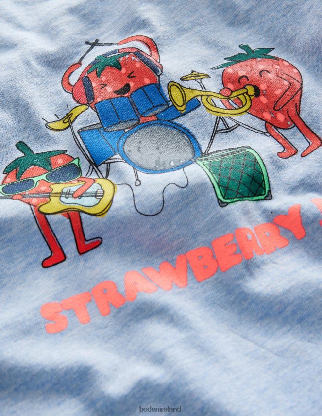 Blue Marl Fruit Clothing Novelty T-shirt Boden Girls L466L63165