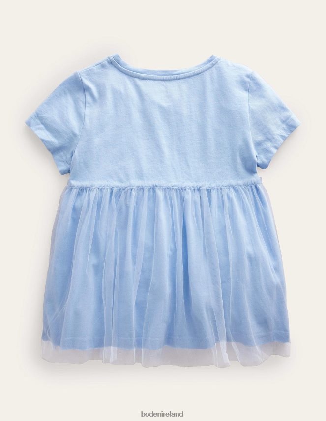 Brunnera Blue Clothing Tulle Flutter Applique T-shirt Boden Girls L466L62879