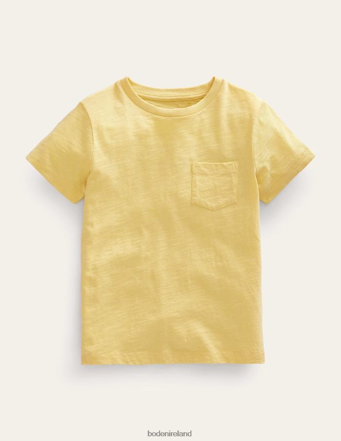 Buttercup Yellow Clothing Washed Slub T-shirt Boden Girls L466L63260