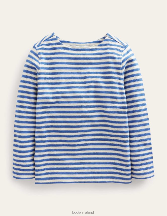 Delft Blue/White Clothing Texture Breton Boden Girls L466L63195