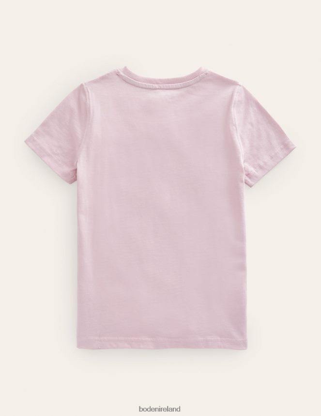 French Pink Wildlife Clothing Graphic T-shirt Boden Girls L466L63011