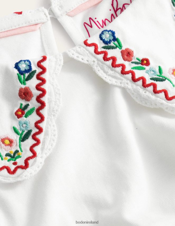 Ivory Clothing Collared Jersey Top Boden Girls L466L63276