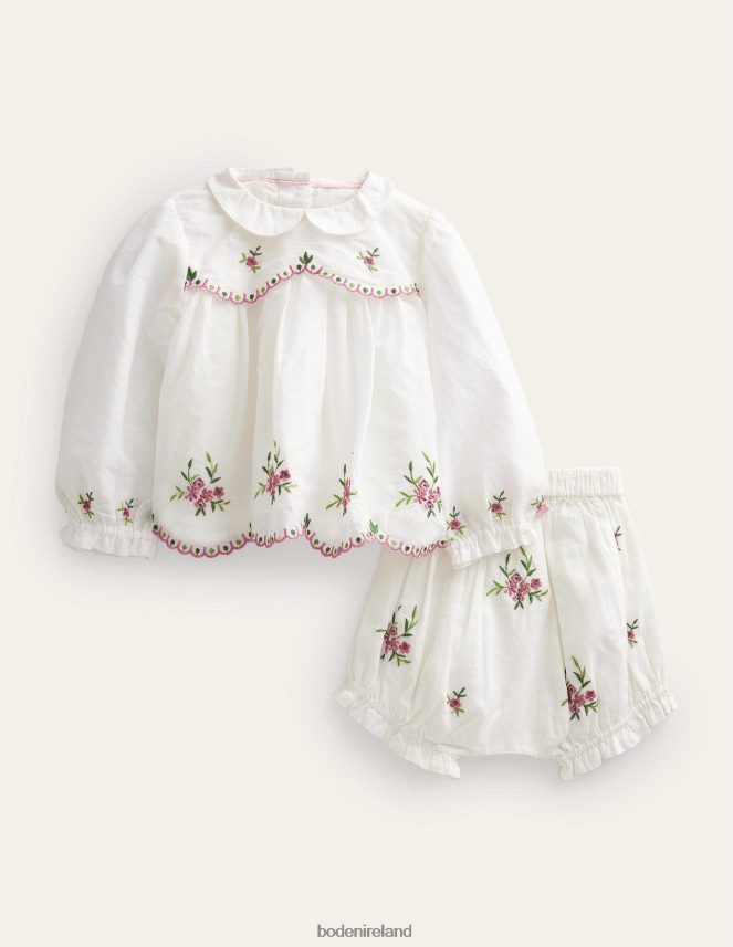 Ivory Clothing Embroidered Occasion Playset Boden Girls L466L63252