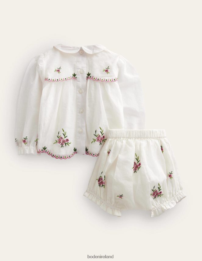 Ivory Clothing Embroidered Occasion Playset Boden Girls L466L63252