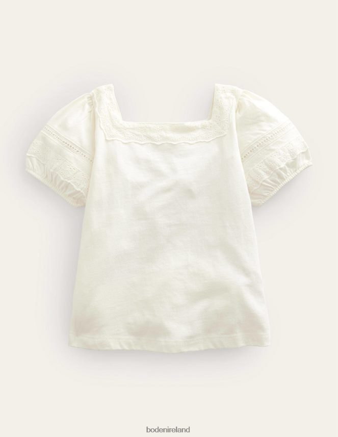 Ivory Clothing Square Neck Swing Top Boden Girls L466L62900