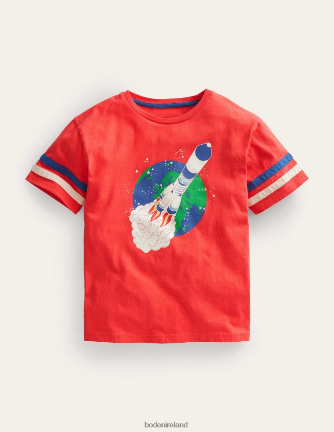 Jam Red Rocket Clothing Relaxed Sporty T-shirt Boden Girls L466L63186