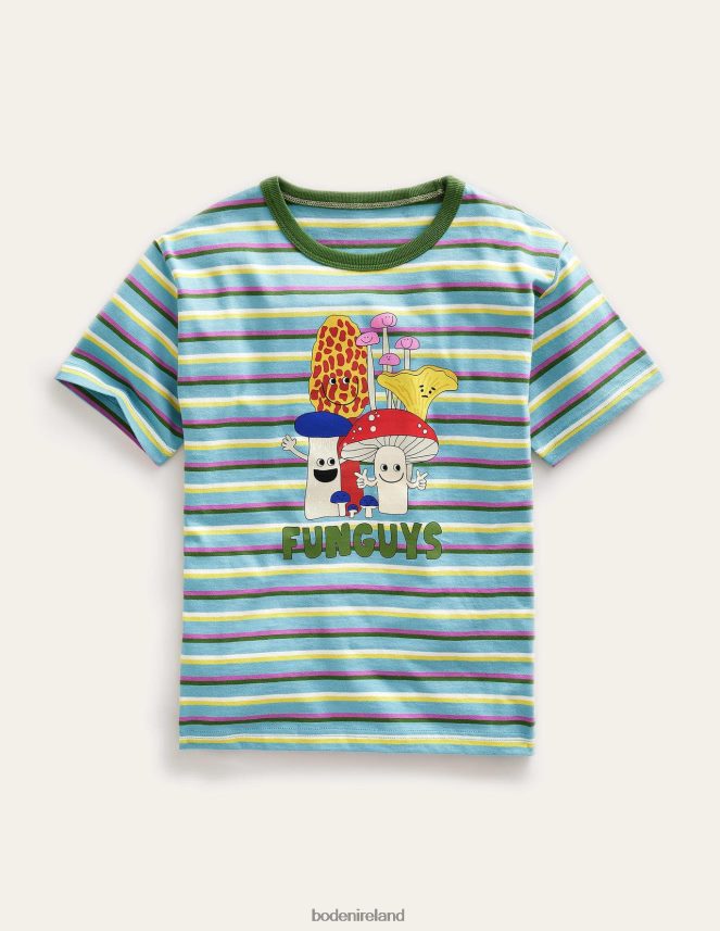 Multi Mushroom Clothing Relaxed Printed T-Shirt Boden Girls L466L63080