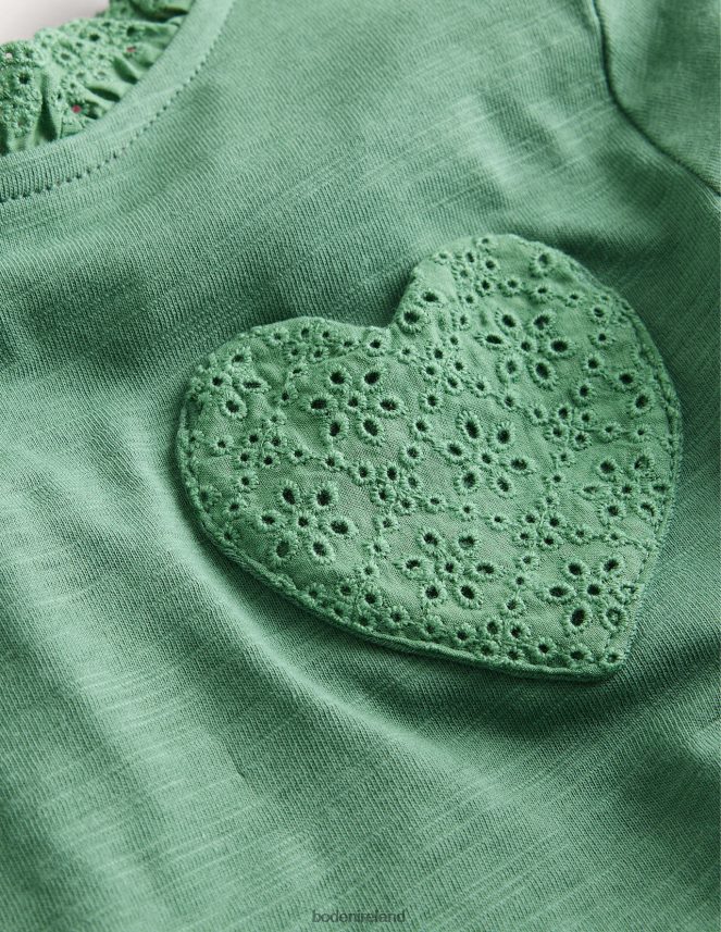 Rosemary Green Clothing Long Sleeve Heart Pocket Top Boden Girls L466L62928