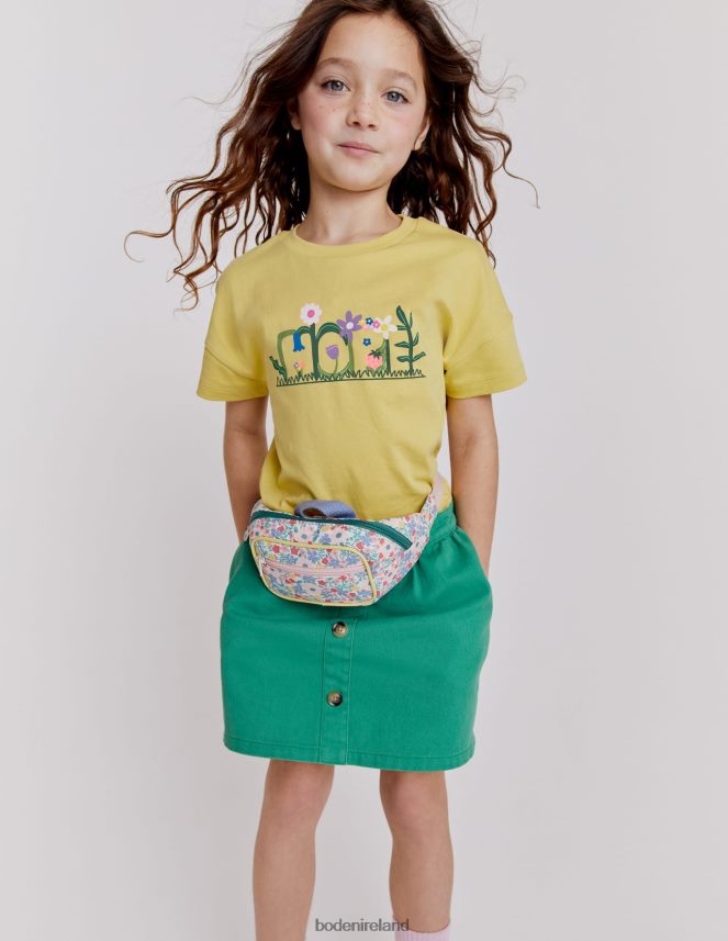 Soft Lemon Hope Clothing Printed Graphic T-shirt Boden Girls L466L62932