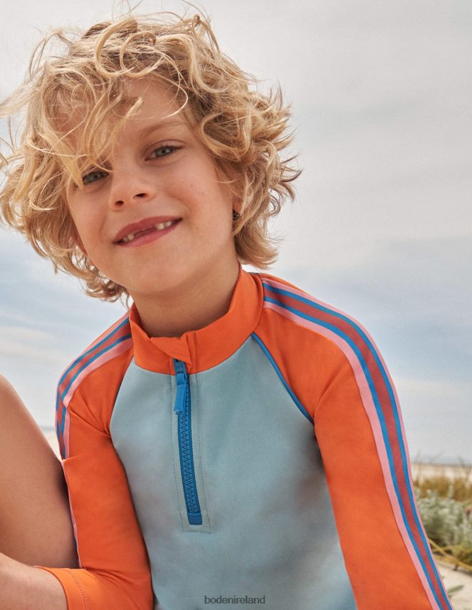 Tourmaline Clothing Half Zip Rash Vest Boden Girls L466L63067