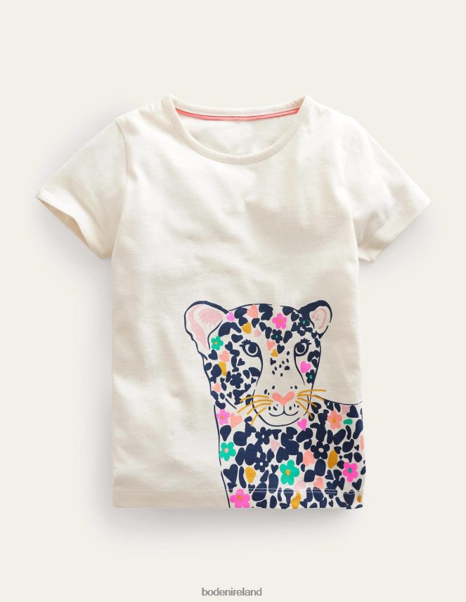 Vanilla Pod Leopard Clothing Leopard Logo Tee Boden Girls L466L6765