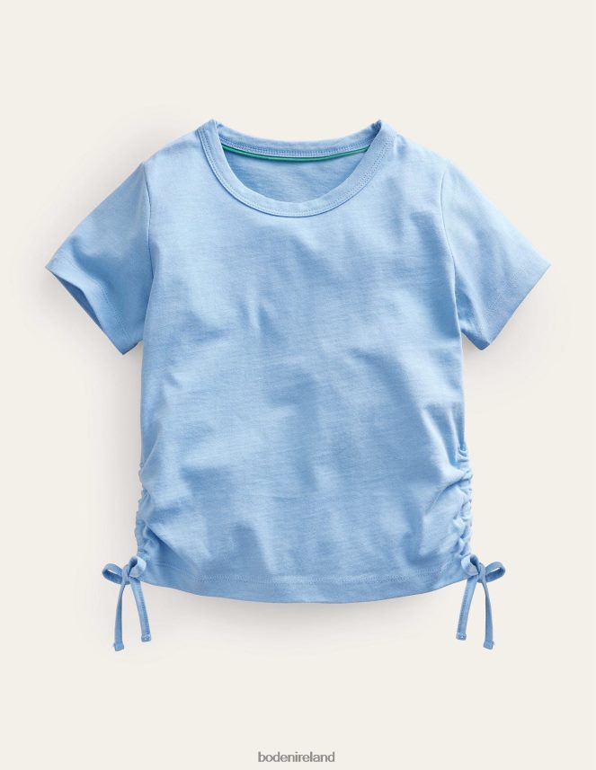 Vista Blue Clothing Ruched Side Tee Boden Girls L466L63032