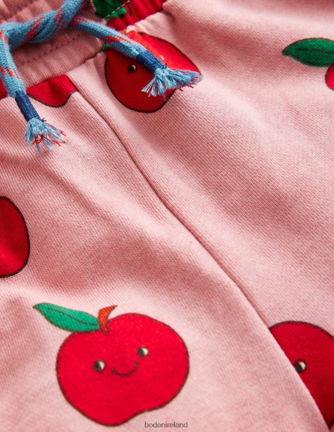 Almond Pink Apples Clothing Printed Jogger Boden Girls L466L6798