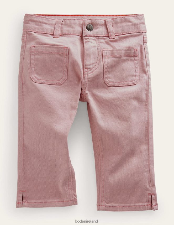 Boto Pink Clothing Cropped Woven Trousers Boden Girls L466L6802