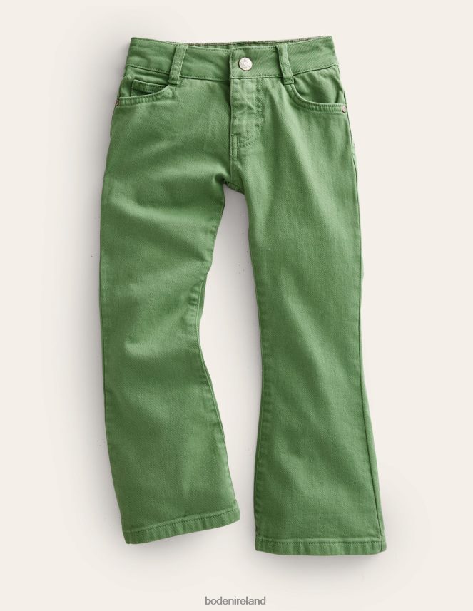 Deep Grass Green Clothing Kick Flare Jean Boden Girls L466L62670