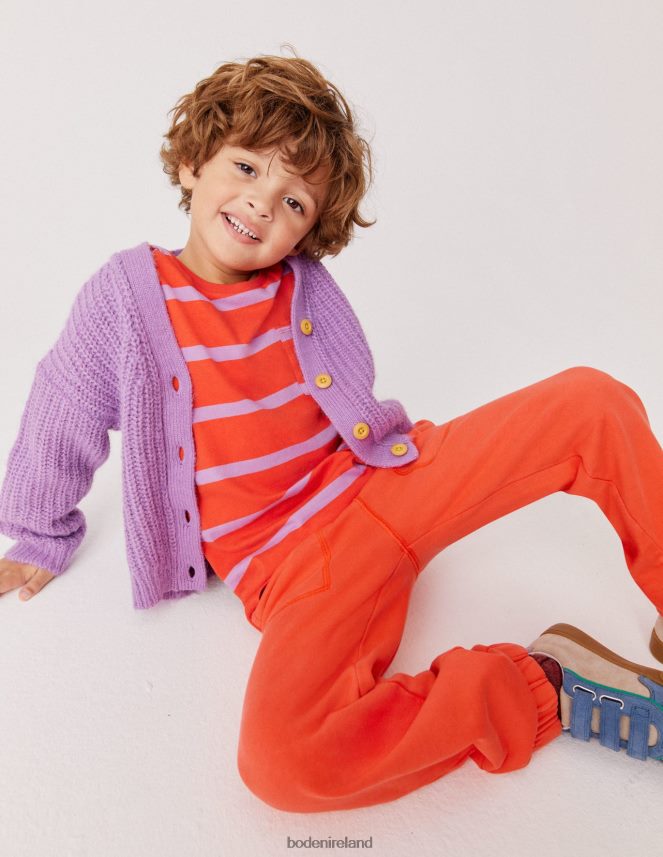 Mandarin Orange Clothing Garment Dye Track Joggers Boden Girls L466L62744