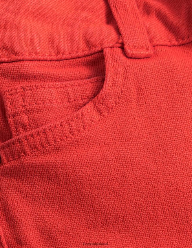 Mandarin Red Clothing Kick Flare Jean Boden Girls L466L62646