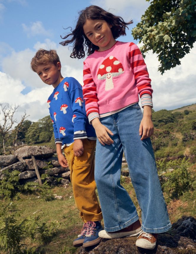 Mid Vintage Blue Clothing Wide Leg Jeans Boden Girls L466L6797