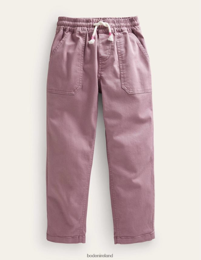 Orchid Haze Clothing Pull-On Twill Trousers Boden Girls L466L62678