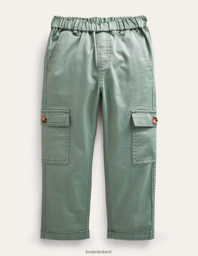 Pottery Green Clothing Cropped Cargo Trousers Boden Girls L466L62712