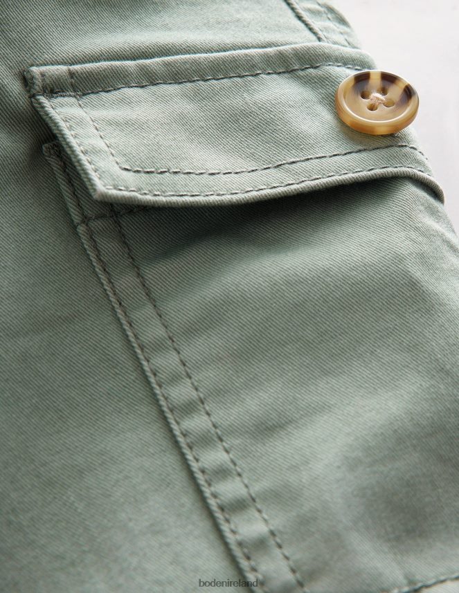 Pottery Green Clothing Cropped Cargo Trousers Boden Girls L466L62712
