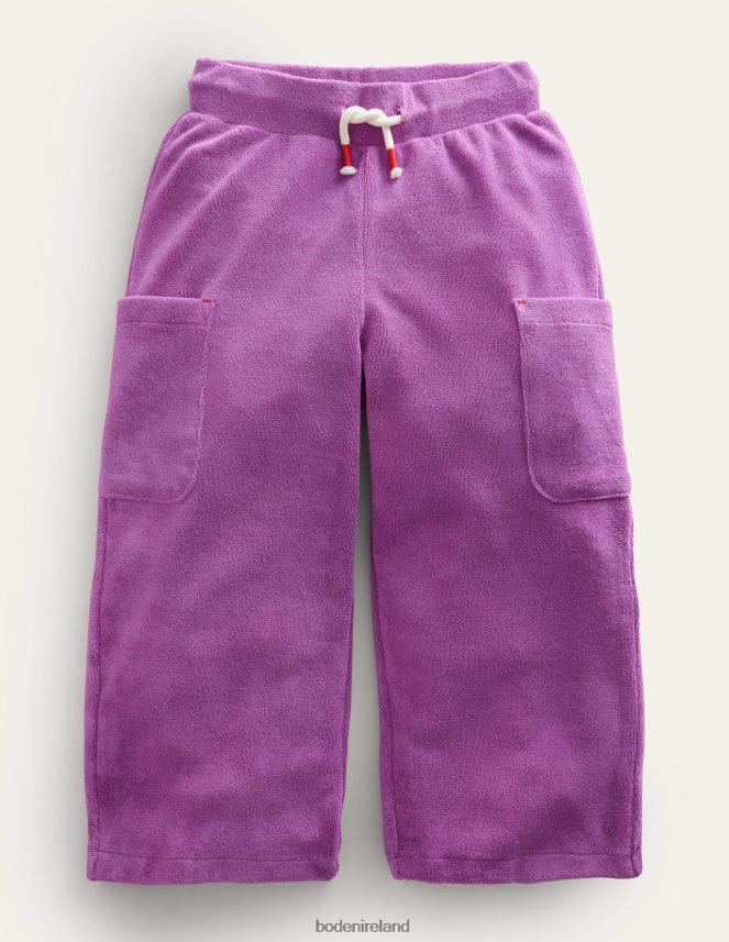Radiant Orchid Purple Clothing Towelling Cargo Boden Girls L466L62690