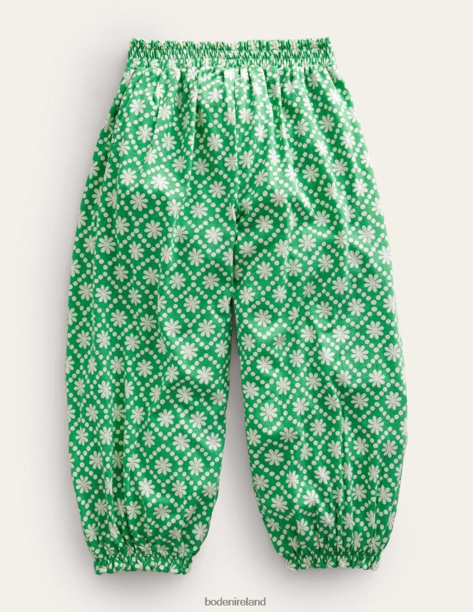 School Green Daisies Clothing Jersey Harem Pant Boden Girls L466L62771