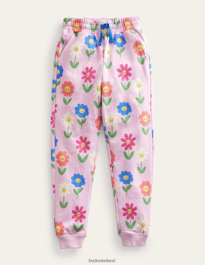 Winsome Pink Flowers Clothing Printed Joggers Boden Girls L466L63046