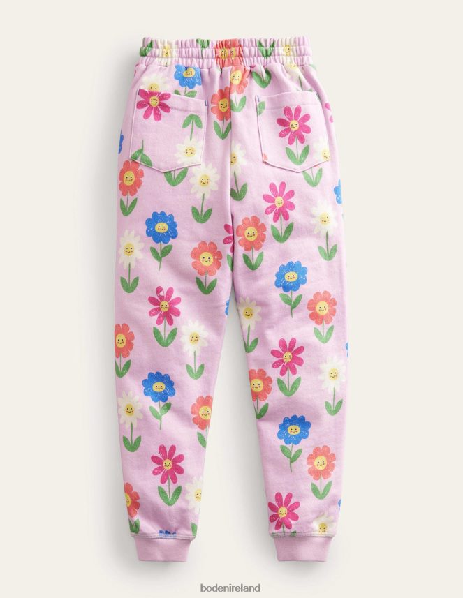 Winsome Pink Flowers Clothing Printed Joggers Boden Girls L466L63046