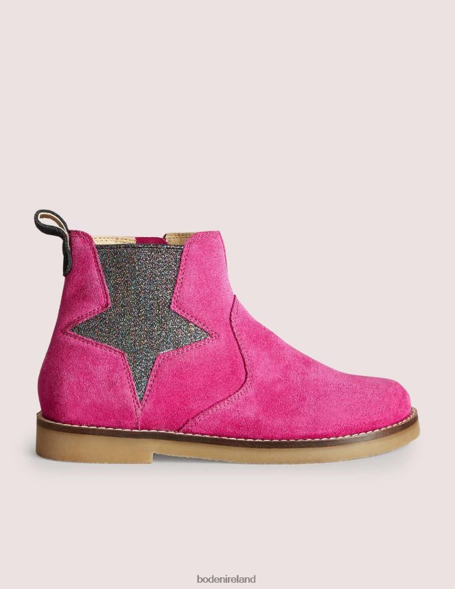 Hot Pink Star Footwear Chelsea Boots Boden Girls L466L62703