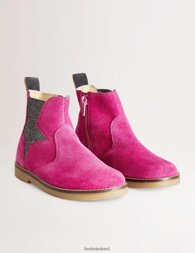 Hot Pink Star Footwear Chelsea Boots Boden Girls L466L62703