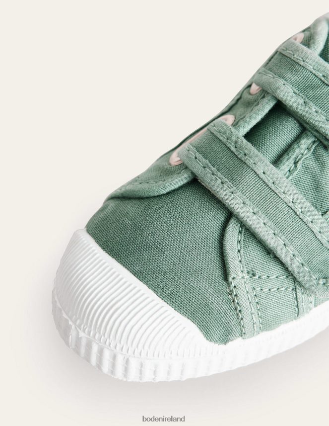 Penzance Footwear Double Strap Canvas Shoes Boden Girls L466L6827